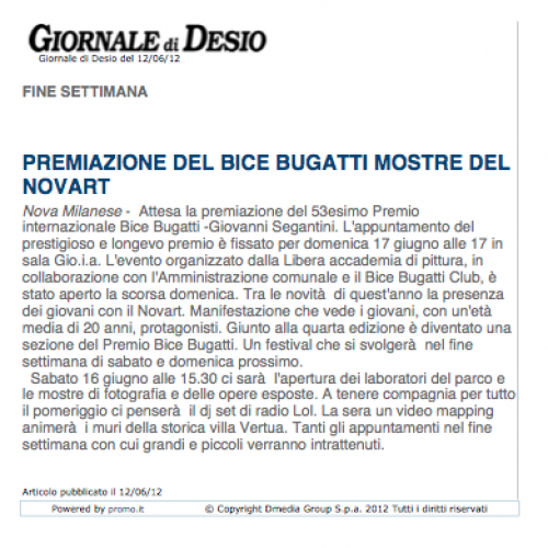 2012 giugno 5 - annuncio premio BB GS - giornale di desio