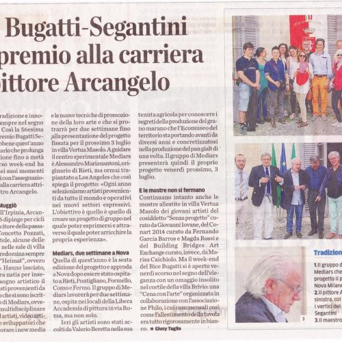 2015 56° Premio BBGS Premio Carriera ad Arcangelo articolo Il Cittadino 27 giugno