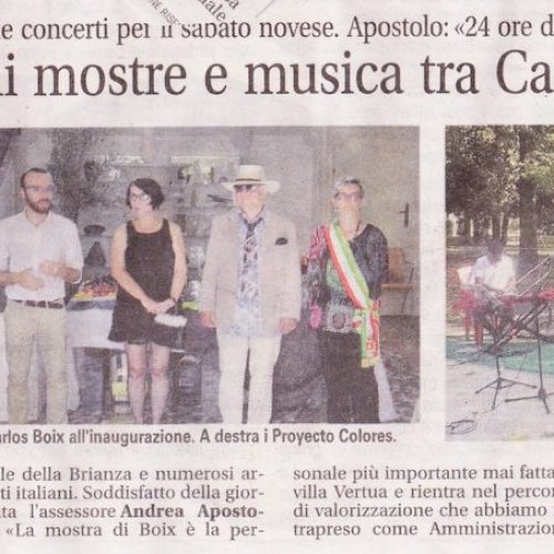 2015 Carlos Boix articolo Giornale di Desio 14 luglio